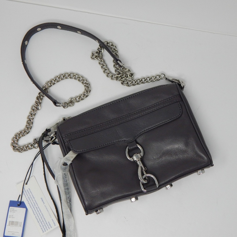 Rebecca Minkoff grey Mini Mac New with tags